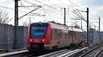 Deutsche Bahn AG, Fahrzeugnutzer: DB Regio Nordost Neubrandenburg mit  623 015  (NVR:  95 80 0623 015-4 D-DB... ) überraschend am 03.02.25 Höhe Bahnhof Berlin-Karow.
