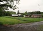 VT 08 (626 008 der Regentalbahn) fuhr am 29.05.14 auf der Strecke Schönberg/Vogtl.- Schleiz-West der Wisentatalbahn. Hier zusehen an der Schmidtenmühle.