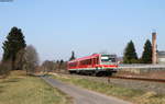 628 314-6 als RE 4387 (Aschaffenburg Hbf-Crailsheim) bei Sulzbach (Main) 28.2.18