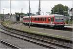 RB22720 nach Friedrichshafen Hafen mit einem 628/928 Gespann verlässt Lindau Hbf.