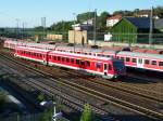 Ein 628er bei der Einfahrt in den Bahnhof Aalen, er fuhr weiter nach Ulm Hbf. Aufgenommen am 19.06.07