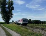 628 540  Rantum  unterwegs als RB 27179 (Mühldorf-Burghausen) bei Altötting 09.08.19