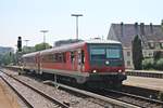 Einfahrt am 30.06.2018 von 928 549/628 549 als RB (Friedrichshafen Hafen - Friedrichshafen Stadt) in den Endbahnhof. Nach einer kurzen Wendezeit gings es dann wieder zurück in den Hafen.