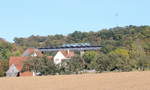 628 673/436 als RB Hessental-Öhringen auf dem Tullauer Viadukt am 29.09.2018.