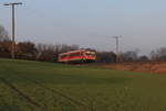 628 253 als RE  Hohenloheexpress  Crailsheim-Heilbronn am 03.03.2013 bei Öhringen-Eckartsweiler.