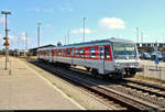 928 502-4  Keitum  der DB Fernverkehr AG als D 1445 (Sylt Shuttle Plus) nach Bredstedt rangiert in seinem Startbahnhof Westerland(Sylt), um an einen Autozug (Sylt Shuttle) der DB Fernverkehr AG