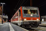 628 901 stand am Abend des 22.03.20 als RB nach Aulendorf im Bahnhof von Wangen(Allgäu)