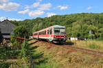 DB 628 441 verlässt Sulzbachtal in Richtung Kaiserslautern Hbf.