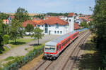 Am 18.07.2024 war 628 445 als RB 12867 nach Kaiserslautern Hbf unterwegs. Bei der Ausfahrt aus Glan-Münchweiler konnte ich den Triebwagen mit dem Gebäude der Freiwilligen Feuerwehr Glan-Münchweiler im Hintergrund auf meiner Speicherkarte verewigen.