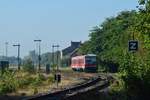 628 693-3 verlässt Lauterbourg in Richtung Wörth.

Lauterbourg 02.10.2023