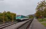 628 436/ 628 526  Anna  als RC 33918 (Freiburg Hbf - Zollhaus Blumberg) im Bahnhof Weizen 14.10.24