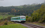 628 436/ 628 526  Anna  als RC 33918 (Freiburg Hbf - Zollhaus Blumberg) im Bahnhof Epfenhofen 14.10.24