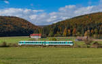 628 436/ 628 526  Anna  als RC 33919 (Zollhaus Blumberg - Freiburg Hbf) bei Riedöschingen 14.10.24