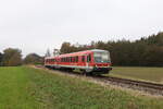 628 626  Waging am See  war am 28. Oktober 2024 bei Kirchanschöring in Richtung Freilassing unterwegs.