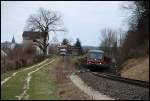 628 344 bei Heidenheim-Schnaitheim als RE 22532 nach Crailsheim. Aufgenommen am 04.04.08.