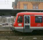 628 340-2 und 629 340 als RE 22309 nach Neustadt(Schwarzw)(normal 611er Leistung) in Villingen 23.12.08