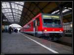 628 504 + 628 ??? als RE 10022 im Krefelder Hauptbahnhof. Aufgenommen am 5.12.2009