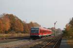 Nachschuss auf 628 562 in Richtung Uelzen.
Munster 01.11.2009