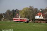 Regionalbahn auf der Strecke Dachau-Altomnster (April 2009)