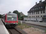 RB 20760 Richtung Wuppertal Hbf am 25.07.2010 im Bahnhof Remscheid-Lennep auf Gleis 3