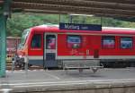 Whrend auf der Kurhessenbahn sonst nur 628er und 646er fahren spiegelte sich am Wochenende des Burgwaldbahnfestes einmal die Geschichte in den  modernen  Triebzgen, wie diese kleine Spielerei im