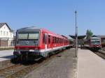 628 552/928 552 und 628 643/928 643 mit RB 14726 Soltau-Buchholz neben 928 618/628 618 mit RB 14727 Buchholz-Bennemhlen auf Bahnhof Soltau am 3-5-2011.