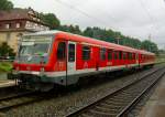 628 421  Stadt Straubing  erreicht am 17. August 2010 als RB aus Lichtenfels den Endbahnhof Kronach auf Gleis 4 und wird in Krze in die Abstellung rangieren.