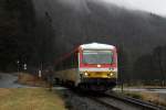 WEBA 628 677-7 in Schutzbach am 17.2.2012 