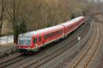 DB 628 637 + DB 628 460 als RE12 in Gerolstein am 21.2.2012 in Gerolstein