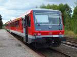 928 645 bringt dunkle Wolken aus Lüneburg mit, RB aus Lüneburg nach Dannenberg Ost. Am 23.09.12
