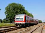 928 639 passiert als REX5993 die Weichen des Rieder Bahnhofes in Richtung Obersterr. Landeshauptstadt Linz; 120617
