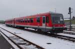 928 427 und 628 427 stehen am 25.01.2013 in Weiden in der Oberpfalz abgestellt. 