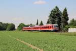 928 662 + 928 668 als RB 11819 (Dsseldorf Hbf - Kln-Messe Deutz) bei Paffendorf am 07.06.13