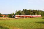 Zwei 628er fahren aus Garching aus Richtung Mhldorf - 03/08/2013
