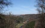 Ein 628 fuhr am 26.03.13 ber die Mngstener Brcke bei Solingen Schaberg.