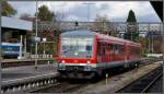 RB22713 aus Friedrichshafen Stadt mit 928 563 fhrt in Lindau Hbf ein. (05.11.2013)