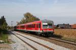 628 593 als RB 27037 am 20.10.2013 in Weidenbach.