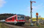 628 591 war am 25.November 2013 in Tüßling als RB unterwegs nach Burghausen.