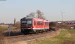 629 001-8 als RB 13532 (Worms Hbf-Bingen(Rhein) Stadt)) bei Sprendlingen 24.2.14