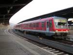 628 597 im Bahnhof von Goslar auf seinem Weg nach Braunschweig am 29.03.2014