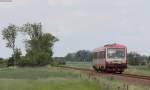 628 071-2 als neg 8 (Dagebüll Mole-Niebüll neg) bei Galmsbüll 29.5.14