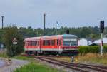 Einfahrt der DB Regio in den Bahnhof Torgelow zur Weiterfahrt zum Ueckermünder Stadthafen. - 30.08.2014