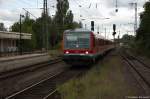 628 645-3 & 928 600-5 als RB (RB 14962) von Braunschweig Hbf nach Uelzen, bei der Einfahrt in Uelzen. 09.09.2014 (Fotostandpunkt war am Bahnsteigende in Uelzen)