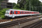 628 495-3  Tinnum  ist am 20.6.2016 als RB73 (RB21973) von Eckernförde nach Kiel Hauptbahnhof unterwegs und erreicht grade den Zielbahnhof.
