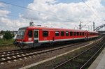 628 264-3 erreicht am 26.6.2016 als RB76 (RB21552) von Schönberg(Holstein) den Kieler Hauptbahnhof.