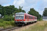 Endlich ließ sich auch mal die Sonne blicken während 628 644.-5 als RB32 soeben den Haltepunkt Dingden verlassen hat und weiter gen Wesel fährt.