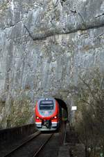 632 103 als RB 14831 an 23.02.2019 am Uhu-Tunnel (KBS 437)