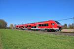 DB Regio Hessen PESA Link 633 005 am 07.04.19 bei Dieburg Münster als RB61