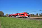 DB Regio Hessen PESA Link 633 005 am 07.04.19 bei Dieburg Münster als RB61