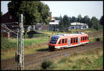 Der am 3.9.2004 durch Lengerich fahrende DB 640008 war und ist eine Rarität auf der Rollbahn.